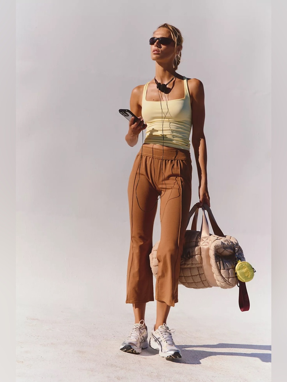NWT! FP Free People Movement Tryouts Cropped Flares Sz XS